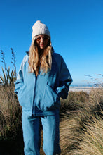 Denim horse  bomber