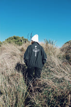 On Dusk bomber - dark green linen